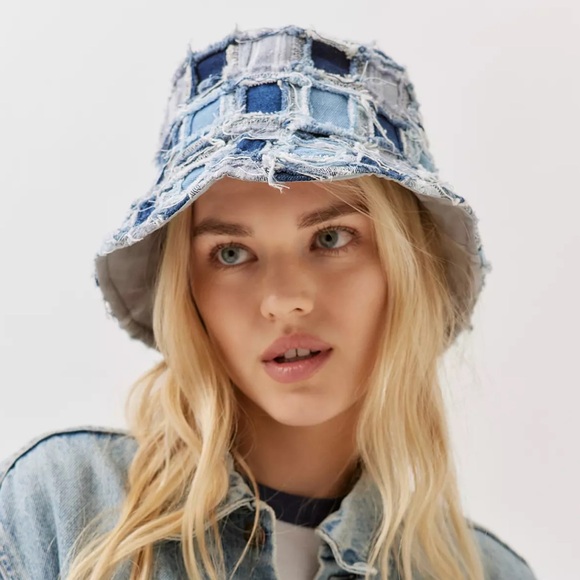Urban Outfitters Accessories - 🆕 Urban Outfitters Jane Frayed Patchwork Bucket Hat
